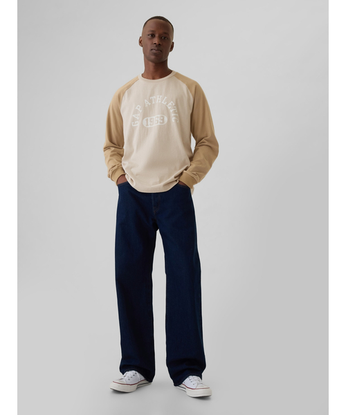 Y2K 良配色　GAP ギャップ　ラグラン　ロンT GAP（ギャップ）の「GAP ATHLETICロゴ ラグランTシャツ(ユニ