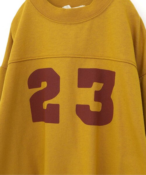 p.premier（ピードットプルミエ）の「フットボール切替長袖Tシャツ（Tシャツ/カットソー・キッズ・ブルー/グレー/オフホワイト/チャコール/イエロー/ブラウン・80/90/100/110/120/130/140）」の8枚目の写真