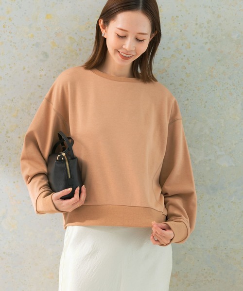 URBAN RESEARCH ROSSO WOMEN（アーバンリサーチ　ロッソ）の「『WEB限定』ワイドフォルムスウェット（Tシャツ/カットソー・レディース・ベージュ/チャコールグレー/ピンク・FREE）」の16枚目の写真