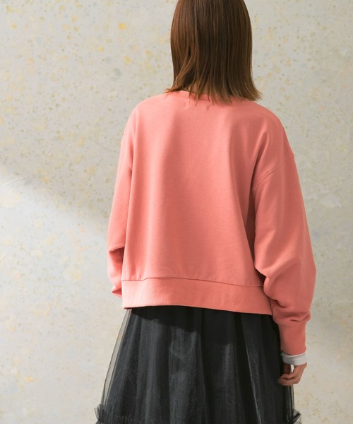 URBAN RESEARCH ROSSO WOMEN（アーバンリサーチ　ロッソ）の「『WEB限定』ワイドフォルムスウェット（Tシャツ/カットソー・レディース・ベージュ/チャコールグレー/ピンク・FREE）」の21枚目の写真