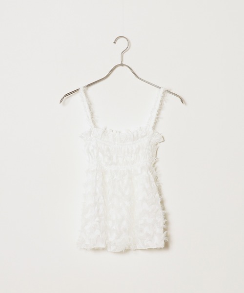 セール】△Feather camisole / フェザーキャミ ビスチェ（キャミソール
