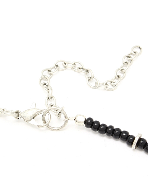 RAGEBLUE(レイジブルー)の「ランダムビーズネックレス/705454(ネックレス・メンズ・ブラック/レッド/グレー・FREE)」の5枚目の写真