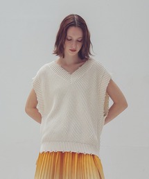 C/W diagonal damage vest(ダイアゴナルダメージベスト)