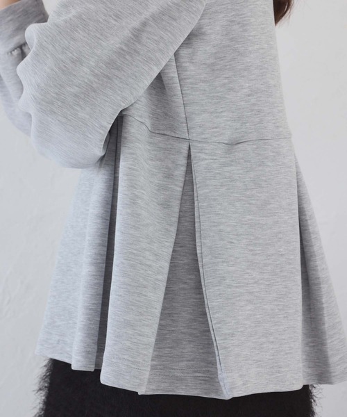 fifth（フィフス）の「ペプラムスウェットトップス（スウェット・レディース・ブラック/ライトグレー・M）」の6枚目の写真