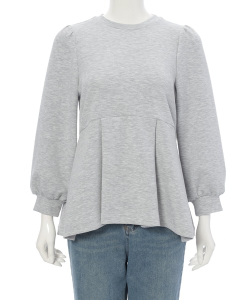 fifth（フィフス）の「ペプラムスウェットトップス（スウェット・レディース・ブラック/ライトグレー・M）」の13枚目の写真