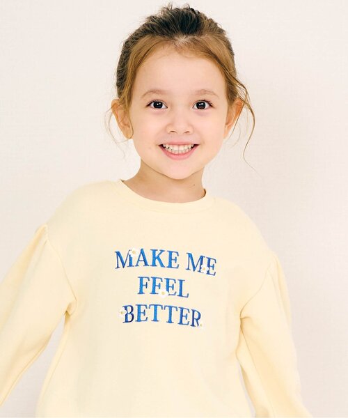 apres les cours（アプレレクール）の「7days Style/総柄・モチーフトレーナー（スウェット・キッズ・ブラック/アイボリー/サックスブルー/ピンク/レッド/キナリ/ラベンダー/イエロー・80/90/100/110/120/130/140）」の6枚目の写真