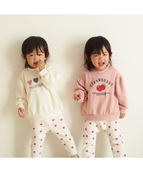 apres les cours（アプレレクール）の「7days Style/総柄・モチーフトレーナー（スウェット・キッズ・ブラック/アイボリー/サックスブルー/ピンク/レッド/キナリ/ラベンダー/イエロー・80/90/100/110/120/130/140）」の13枚目の写真