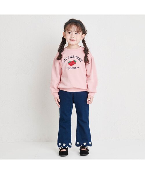 apres les cours（アプレレクール）の「7days Style/総柄・モチーフトレーナー（スウェット・キッズ・ブラック/アイボリー/サックスブルー/ピンク/レッド/キナリ/ラベンダー/イエロー・80/90/100/110/120/130/140）」の16枚目の写真