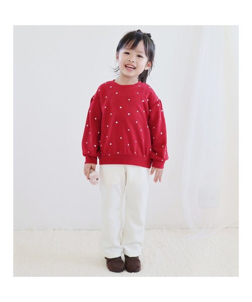 apres les cours（アプレレクール）の「7days Style/総柄・モチーフトレーナー（スウェット・キッズ・ブラック/アイボリー/サックスブルー/ピンク/レッド/キナリ/ラベンダー/イエロー・80/90/100/110/120/130/140）」の18枚目の写真