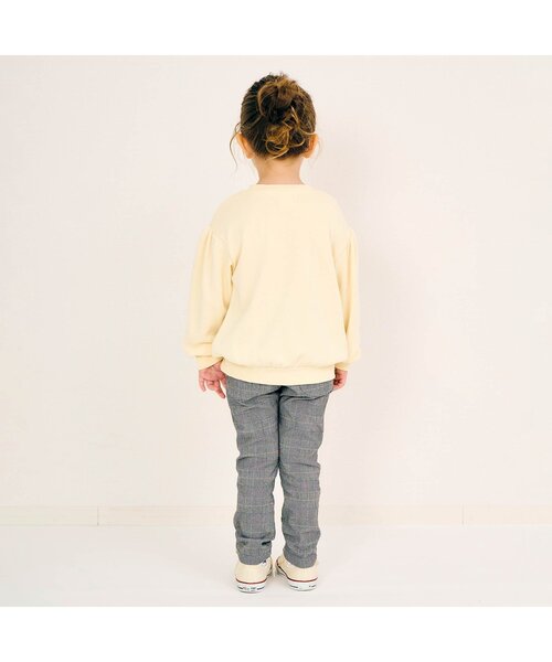 【7日まで】ヒスミニ ブラウン テディ 総柄トレーナー 90cm オートミール 7日まで】ヒスミニ ブラウン テディ 総柄トレーナー 90cm