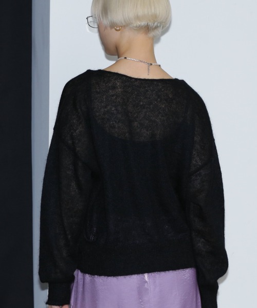 【セール】シアーエンブロイダリーニット（ニット/セーター）｜ROSE BUD（ローズバッド）