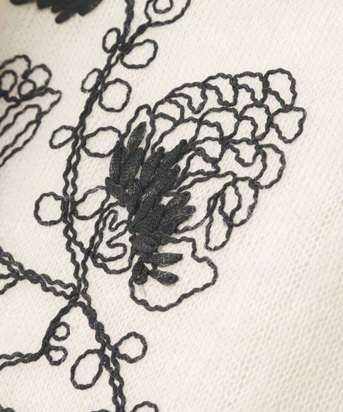 【セール】シアーエンブロイダリーニット（ニット/セーター）｜ROSE BUD（ローズバッド）