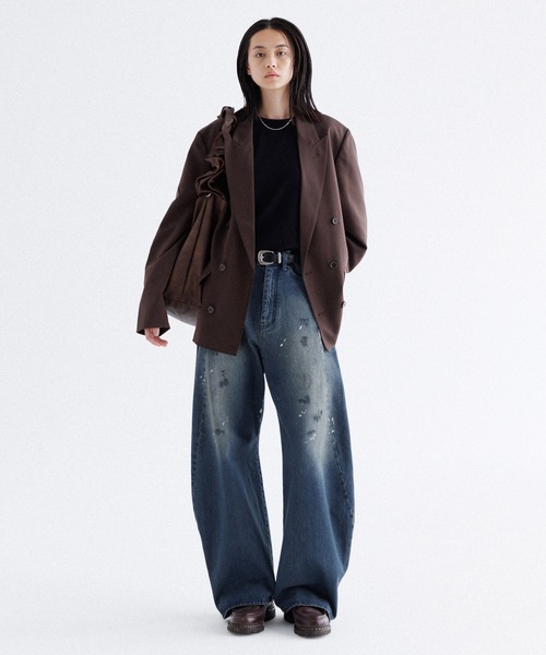 Synthetic leather shoulder bag / シンセティックレザーショルダー
