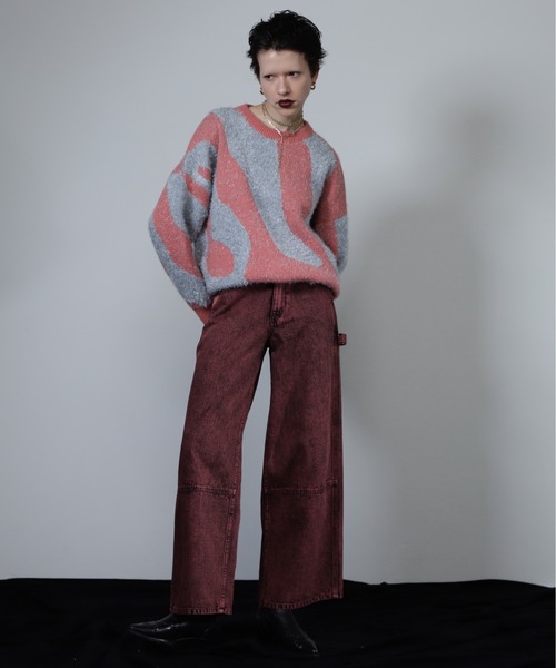 ROSE BUD(ローズバッド)の「【WEB・一部店舗限定】ニュアンスパターンラメニット(ニット/セーター・レディース・ピンク/ネイビー/ベージュ・FREE)」の19枚目の写真