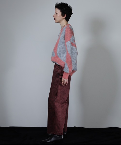 ROSE BUD(ローズバッド)の「【WEB・一部店舗限定】ニュアンスパターンラメニット(ニット/セーター・レディース・ピンク/ネイビー/ベージュ・FREE)」の20枚目の写真