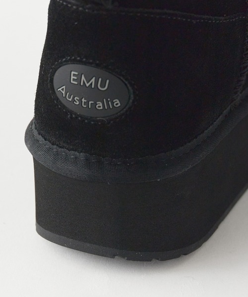 EMU Australia（エミューオーストラリア）の「EMU Australia/エミュオーストラリア EMU PLATFROM MICRO WOOL 厚底 ムートンブーツ（ブーツ・レディース・ブラック/チャコール/ベージュ・6/8/7）」の20枚目の写真