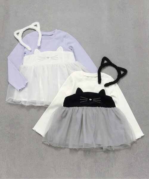 apres les cours(アプレレクール)の「ねこ耳カチューシャ(カチューシャ・キッズ・アイボリー/ブラック・FREE)」の8枚目の写真