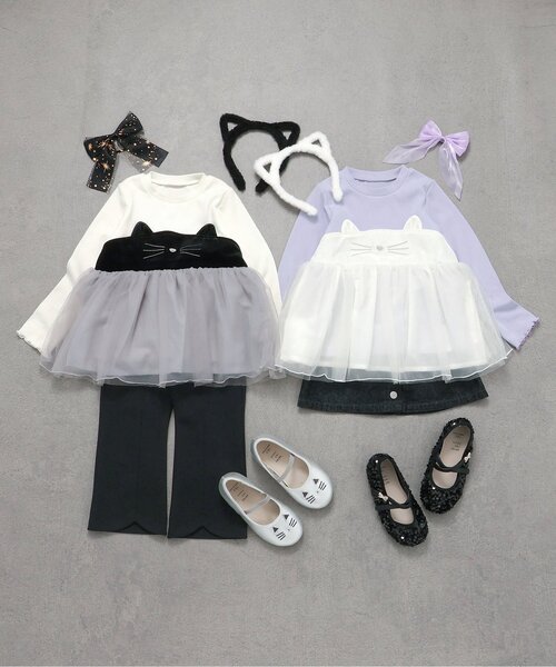 apres les cours(アプレレクール)の「ねこ耳カチューシャ(カチューシャ・キッズ・アイボリー/ブラック・FREE)」の9枚目の写真