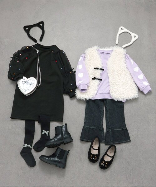 apres les cours(アプレレクール)の「ねこ耳カチューシャ(カチューシャ・キッズ・アイボリー/ブラック・FREE)」の10枚目の写真