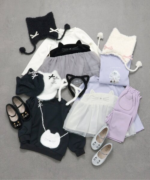 apres les cours(アプレレクール)の「ねこ耳カチューシャ(カチューシャ・キッズ・アイボリー/ブラック・FREE)」の13枚目の写真