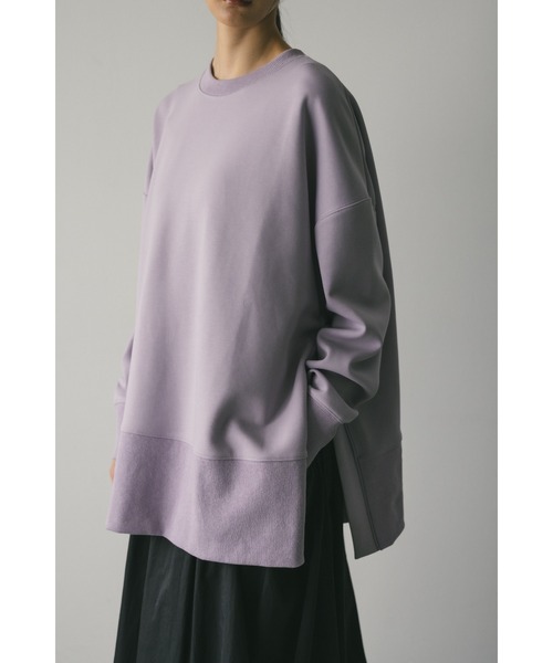 STYLEMIXER（スタイルミキサー）の「サイドジップオーバースウェット（スウェット・レディース・ライトパープル/アイボリー/ブラック・FREE）」の3枚目の写真