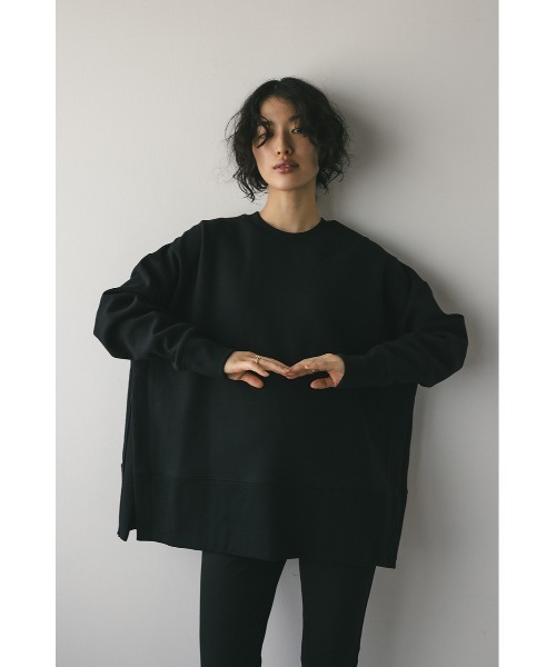 STYLEMIXER（スタイルミキサー）の「サイドジップオーバースウェット（スウェット・レディース・ライトパープル/アイボリー/ブラック・FREE）」の14枚目の写真