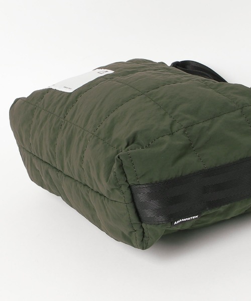 ADAM PATEK（アダムパテック）の「/ADAMPATEK/square quilt middle shoulder bag/スクエアキルトミディアムショルダーバッグ（ショルダーバッグ・メンズ・ブラック/カーキ/グレー・FREE）」の9枚目の写真