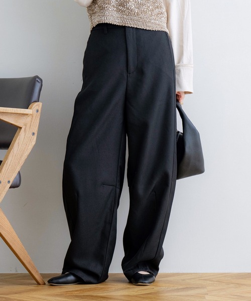 NOAHL(ノアル)の「【NOAHL】エステツイルカーブパンツ(その他パンツ・レディース・ベージュ/ブラック/アイボリー・FREE)」の15枚目の写真