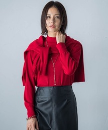 LAUTREAMONT - 美品【ロートレアモン】タートルネックセーター ロートレアモン タートルネック ニット セーター 毛50% リブ 青