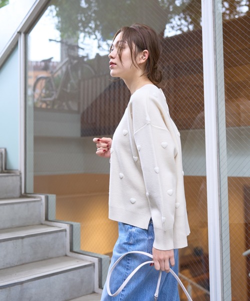 Rouge vif Anna（ルージュヴィフアンナ）の「ハートジャガードニット