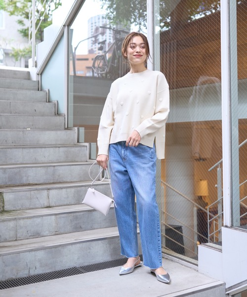 Rouge vif Anna（ルージュヴィフアンナ）の「ハートジャガードニットプルオーバー（ニット/セーター・レディース・チャコールグレー/アイボリー・フリー）」の13枚目の写真