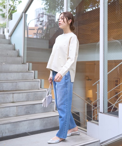 Rouge vif Anna（ルージュヴィフアンナ）の「ハートジャガードニットプルオーバー（ニット/セーター・レディース・チャコールグレー/アイボリー・フリー）」の14枚目の写真