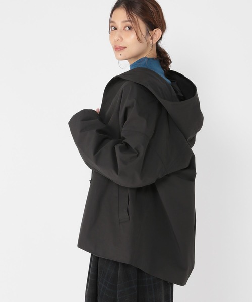 studio CLIP（スタディオクリップ）の「テトロンコットンウェザーフーディーコート（ブルゾン・レディース・ブラック/モカ/キャメル・FREE）」の5枚目の写真