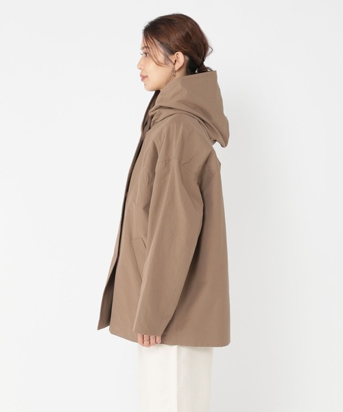 studio CLIP（スタディオクリップ）の「テトロンコットンウェザーフーディーコート（ブルゾン・レディース・ブラック/モカ/キャメル・FREE）」の10枚目の写真