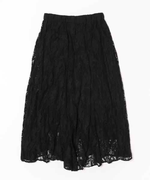 Jines（ジネス）の「レースフレアースカート（スカート・レディース・ブラック・38）」の10枚目の写真