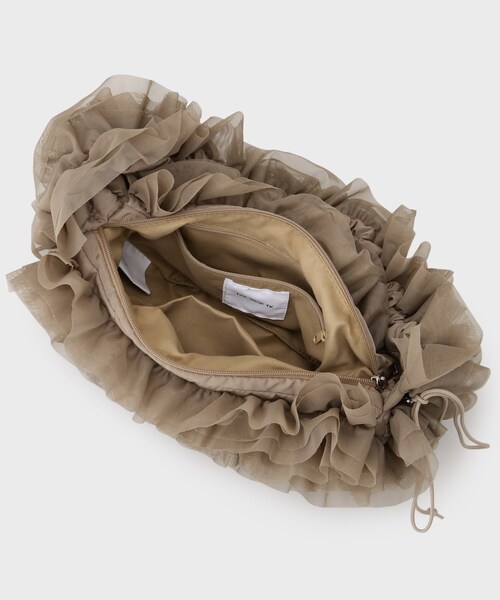 THE SHOP TK (ザ ショップ ティーケー )の「◆チュールフリルバッグ(ショルダーバッグ・レディース・ブラック/ブラウン系/チャコールグレー・00)」の11枚目の写真