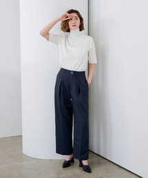 UR'S | ベルトデザイン1タックワイドパンツ(その他パンツ)