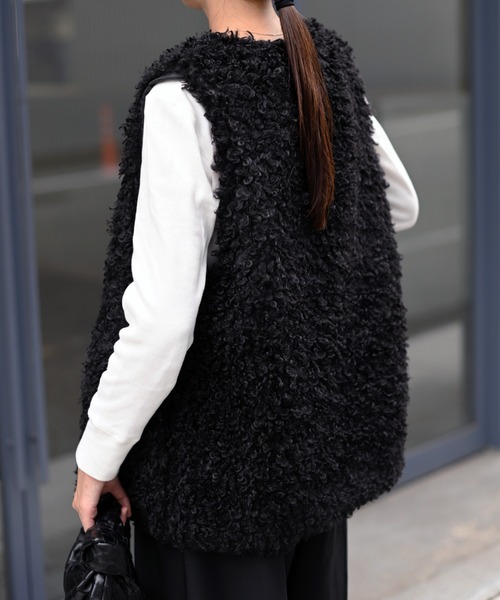 Marient（マリエント）の「プードルファージレ（ベスト・レディース・グレー/ベージュ/ブラック・FREE）」の18枚目の写真