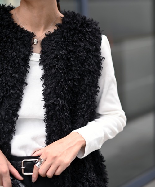 Marient（マリエント）の「プードルファージレ（ベスト・レディース・グレー/ベージュ/ブラック・FREE）」の19枚目の写真