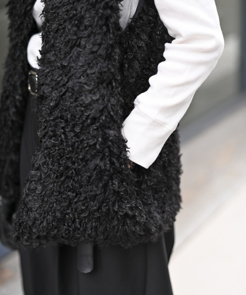 Marient（マリエント）の「プードルファージレ（ベスト・レディース・グレー/ベージュ/ブラック・FREE）」の20枚目の写真