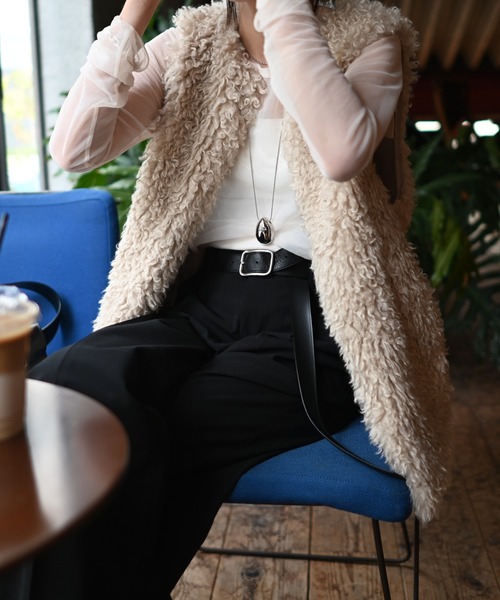 Marient(マリエント)の「プードルファージレ(ベスト・レディース・グレー/ベージュ/ブラック・FREE)」の17枚目の写真
