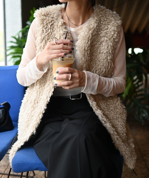 Marient(マリエント)の「プードルファージレ(ベスト・レディース・グレー/ベージュ/ブラック・FREE)」の18枚目の写真