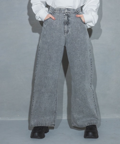 新品同様アルベロベロデニムワイドパンツ　オレボレボラドラックストア好みな方 新品同様アルベロベロデニムワイドパンツ オレボレボラ