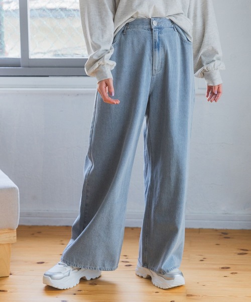 新品同様アルベロベロデニムワイドパンツ　オレボレボラドラックストア好みな方 新品同様アルベロベロデニムワイドパンツ オレボレボラ