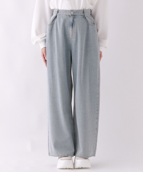 repipi armario（レピピ アルマリオ）の「【NEW！】ホックデニムワイドパンツ（デニムパンツ・キッズ・グレー/ブラック系その他/ブルー系その他/ブルー系その他3/ブルー系その他2/ブルー系その他4/ブラック系その他2/ブラック系その他3/ブルー系その他7/ブルー系その他5/ブルー系その他6/その他/ネイビー・SMALL/MEDIUM/LARGE）」の14枚目の写真