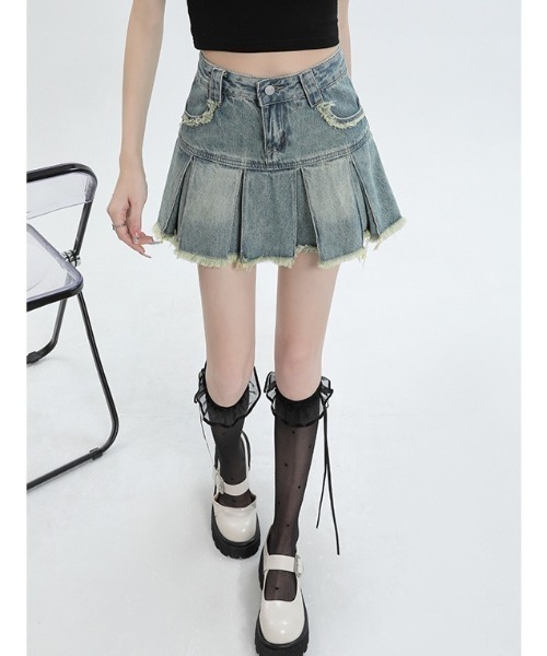 DIESEL ディーゼル　デニムミニスカート　フリル　フリンジ　ティアード　XS DIESEL ディーゼル デニムミニスカート フリル フリンジ