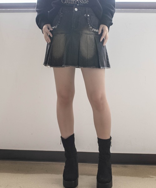 PUFE'sコーデ売り Y2K キャミソール レオパード ミニデニムスカート 新色追加】アソートデザインミニSK|ems excite | RETRO GIRL