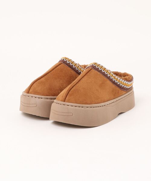 GERRY(ジェリー)の「【GERRY】厚底内ボアクロッグ 7522(サンダル・レディース・ベージュ/ブラック/グレー・S/M/L/LL)」の1枚目の写真