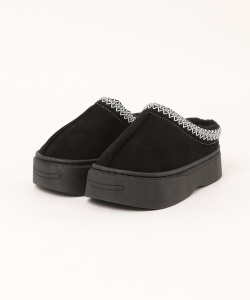 GERRY(ジェリー)の「【GERRY】厚底内ボアクロッグ 7522(サンダル・レディース・ベージュ/ブラック/グレー・S/M/L/LL)」の2枚目の写真