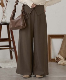 Ambre Neige | waist design wide pants / ウエストデザインワイドパンツ(その他パンツ)